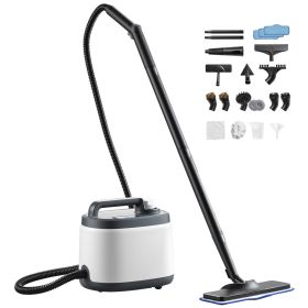 Steam Cleaner, 51 oz Tank, Steamer for Cleaning with 19 Accessories, Extended Power Cord and Hose, Portable Handle, Fast Heating
