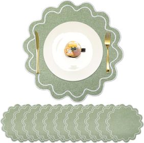 Set of 12 Cotton Linen Placemats