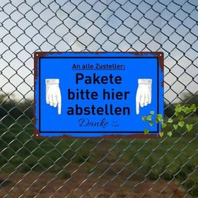 CIFbuy 1pc Creative 2D Flat Directional Sign With German Text, Please Place Here Gesture Pattern Wall Decor, Practical Home Room Signag TikTok, T (Option: defaulttitle)